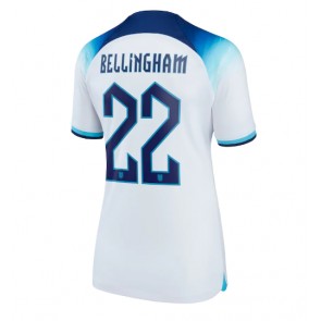 England Jude Bellingham #22 Replika Hjemmebanetrøje Dame VM 2022 Kortærmet